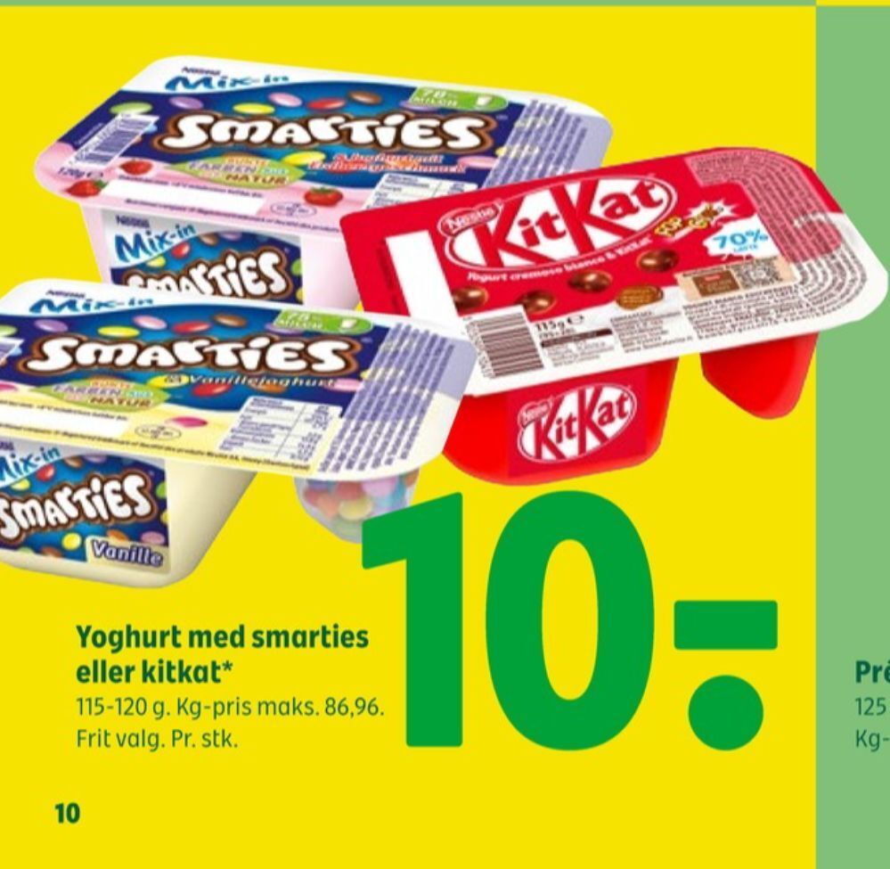 Kit kat yoghurt tilbud hos Coop 365