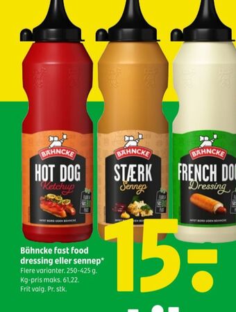Coop 365 Bähncke sennep tilbud
