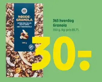 Coop 365 Coop 365 hverdag granola tilbud