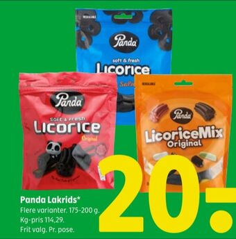 Coop 365 Panda lakridspose salty salmiak tilbud