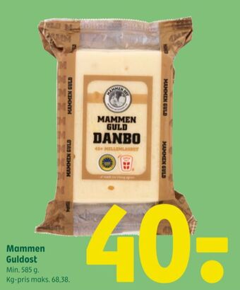 Coop 365 Mammen skæreost danbo guld mellemlagret kommen tilbud