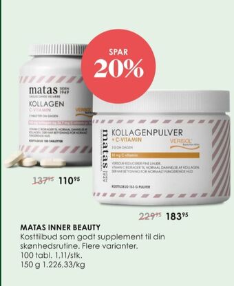 Matas Matas kosttilskud tilbud