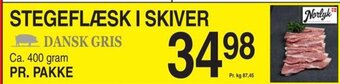 STEGEFLÆSK I SKIVER