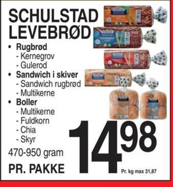 ABC Lavpris SCHULSTAD LEVEBRØD tilbud