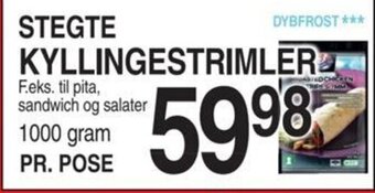 ABC Lavpris STEGTE KYLLINGESTRIMLER tilbud
