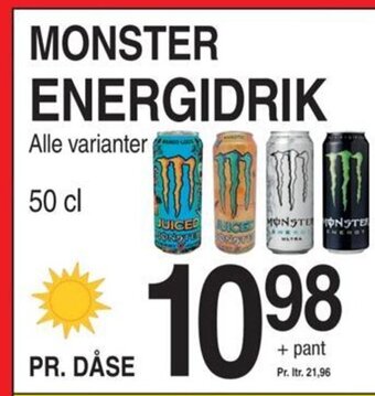 ABC Lavpris MONSTER ENERGIDRIK tilbud