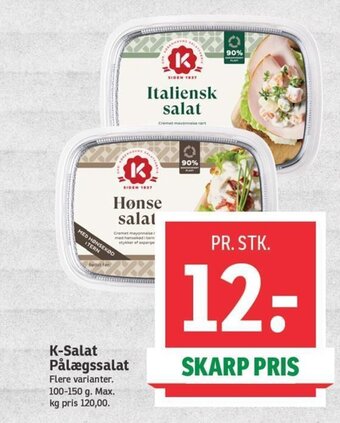 SPAR K-Salat Pålægssalat tilbud