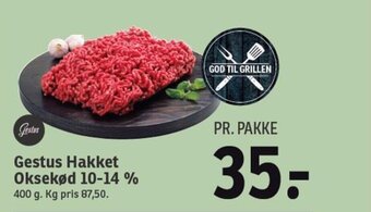 SPAR Gestus Hakket Oksekød 10-14 % tilbud