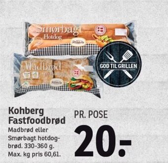 SPAR Kohberg Fastfoodbrød tilbud