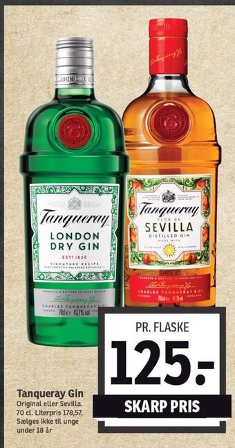 SPAR Tanqueray Gin tilbud