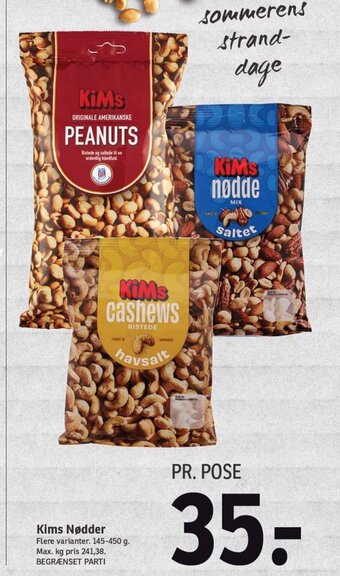 SPAR Kims Nødder tilbud