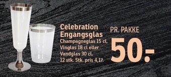 Celebration Engangsglas