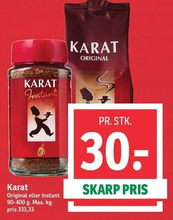 SPAR Karat Original eller Instant tilbud