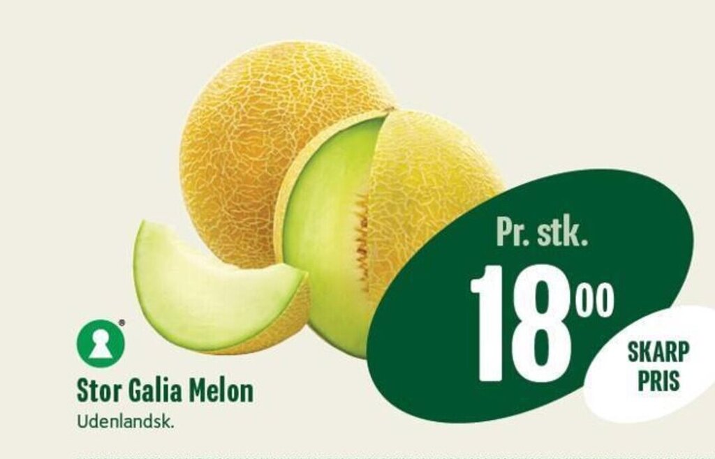 Stor Galia Melon tilbud hos Min Købmand