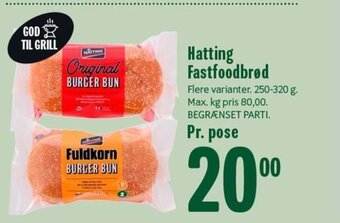 Min Købmand Hatting Fastfoodbrød tilbud