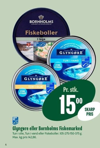 Min Købmand Glyngøre eller Bornholms Fiskemarked tilbud