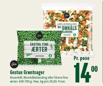 Min Købmand Gestus Grøntsager tilbud