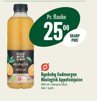 Min Købmand Rynkeby Godmorgen Økologisk Appelsinjuice tilbud