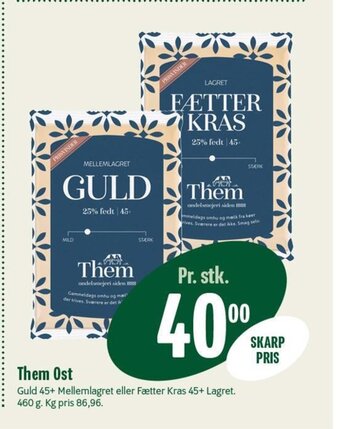 Min Købmand Them Ost tilbud