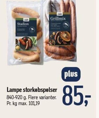 Føtex Lampe storkøbspølser tilbud