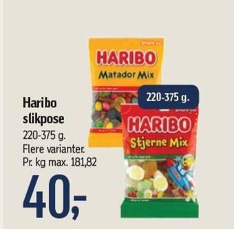 Føtex Haribo slikpose tilbud