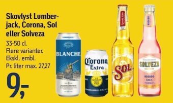 Føtex Skovlyst Lumber-jack, Corona, Sol eller Solveza tilbud