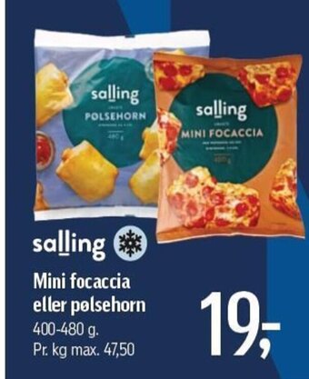 Føtex Mini focaccia eller pølsehorn tilbud