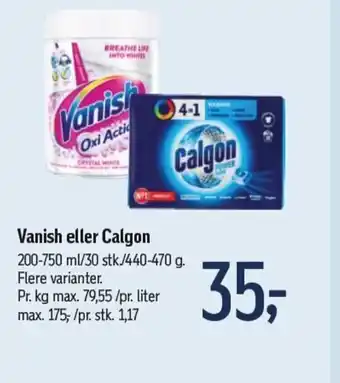 Føtex Vanish eller Calgon tilbud