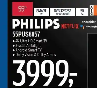 Føtex PHILIPS 55PUS8057 tilbud