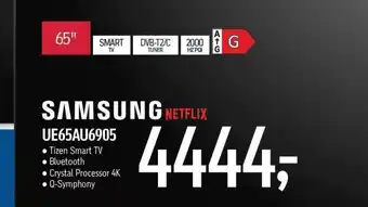 Føtex SAMSUNG NETFLIX UE65AU6905 tilbud