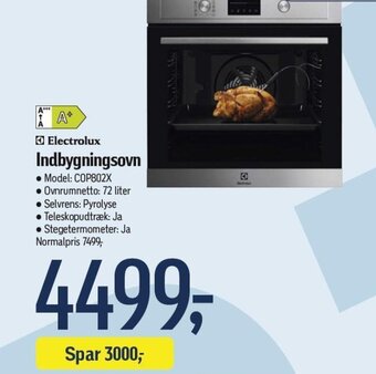 Føtex Electrolux Indbygningsovn tilbud