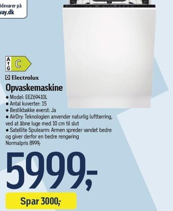 Føtex Electrolux Opvaskemaskine tilbud