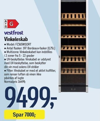 Føtex vestfrost Vinkøleskab tilbud