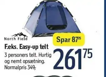 Føtex F.eks. Easy-up telt tilbud