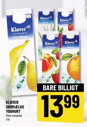 Løvbjerg KLØVER SØDMÆLKS YOGHURT tilbud