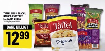 Løvbjerg TAFFEL CHIPS, SNACKS, NØDDER, PARTY MIX EL. PARTY STICKS tilbud