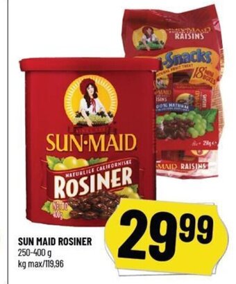 Løvbjerg SUN MAID ROSINER tilbud