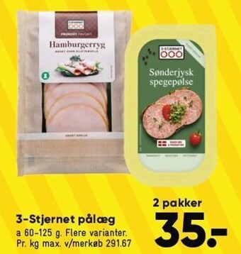 Bilka 3-stjernet pålæg tilbud