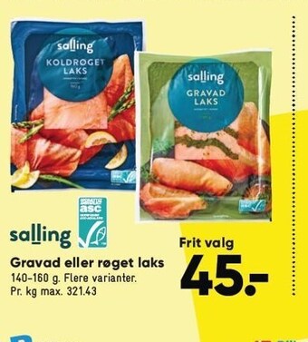 Bilka Gravad eller røget laks tilbud