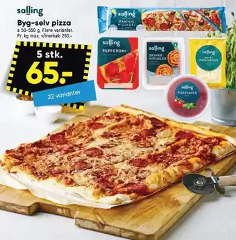 Salling byg-selv-pizza
