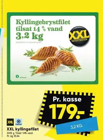 Bilka Xxl kyllingefilet 3,2 kg tilbud