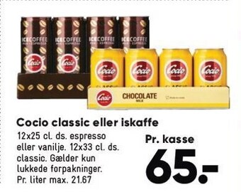 Bilka Cocio classic eller iskaffe tilbud