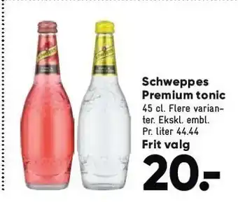 Bilka Schweppes premium tonic tilbud