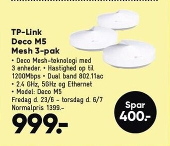 Bilka Tp-link deco m5 mesh 3-pak tilbud