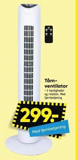 Bilka Tårn-ventilator tilbud