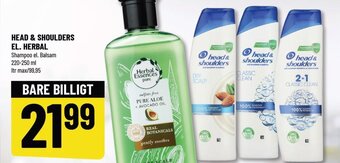 Løvbjerg HEAD & SHOULDERS EL. HERBAL Shampoo el. Balsam tilbud