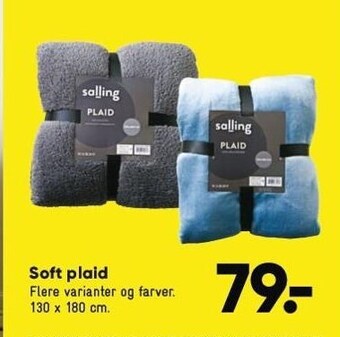 Bilka Soft plaid tilbud