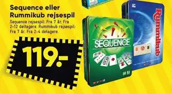 Sequence eller rummikub rejsespil