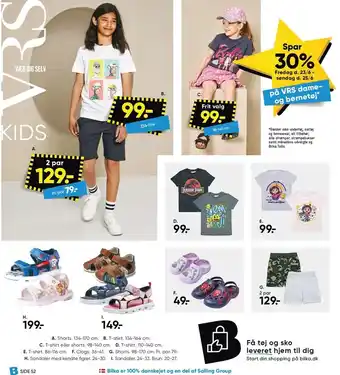 Bilka Shorts, t-shirts, clogs, sandaler tilbud