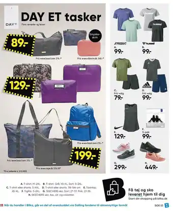 Bilka Diverse tasker, tøj og sko tilbud
